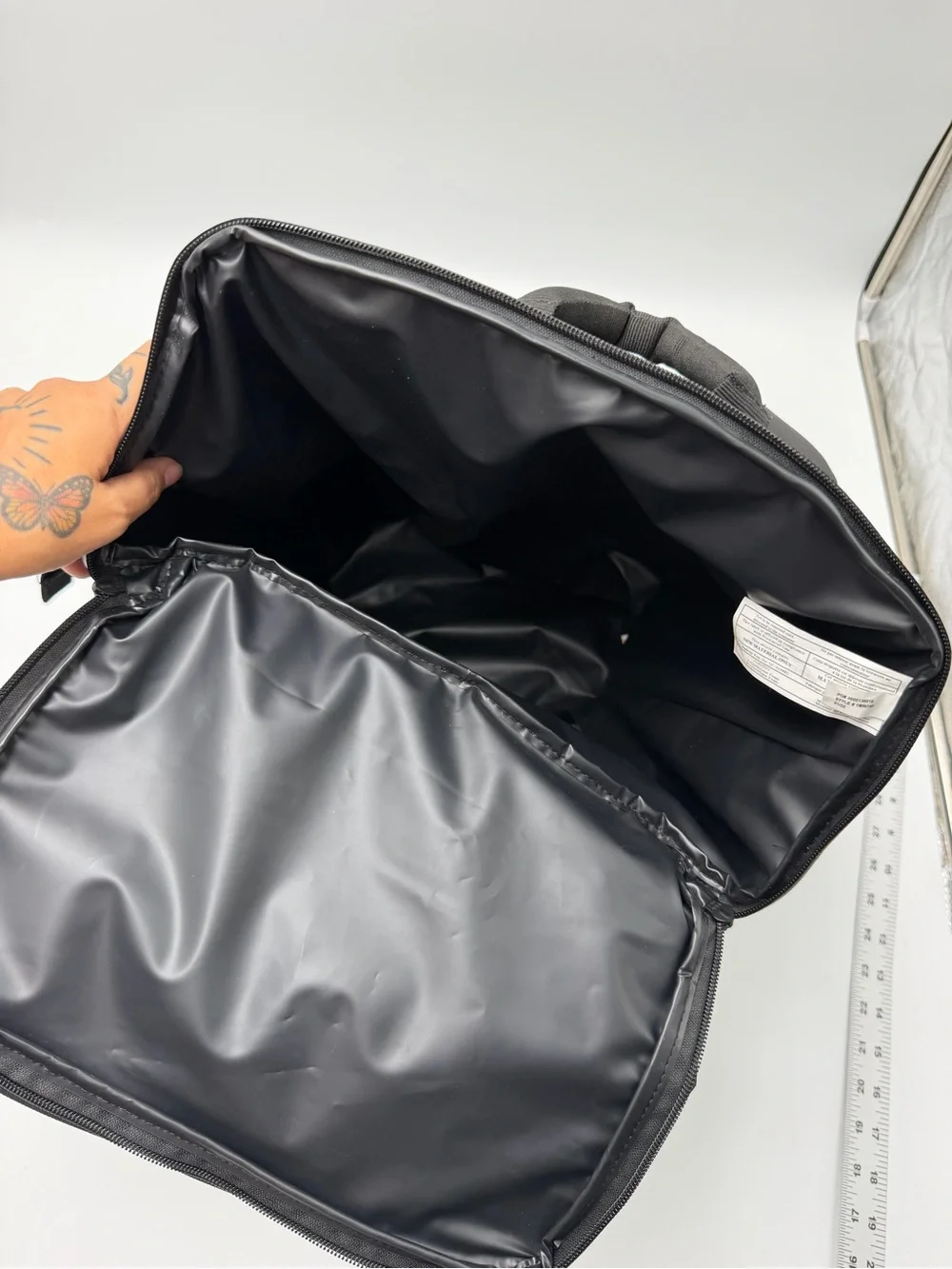 RARE Travis Mathew Golf Truly Seltzer AOP Black Insulated Cooler Backpack